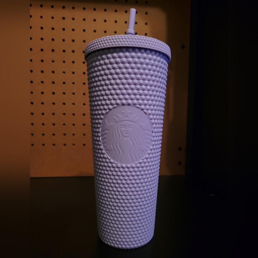 Lilac Starbucks studded